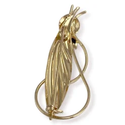 Broche d'occasion or 750 jaune saphirs