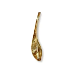 Broche d'occasion or 750 2 tons diamants