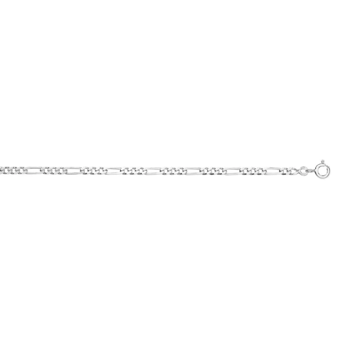 Chaine argent 925 maille cheval alternée triple 55 cm
