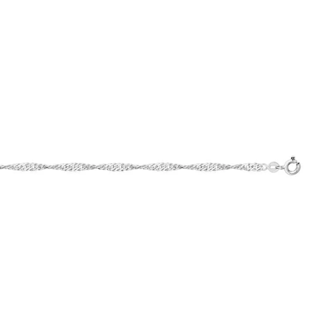 Chaine argent 925 maille torsadée 60 cm