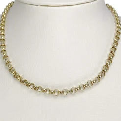 Chaine d'occasion or 750 jaune maille jaseron 40 cm