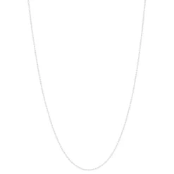 Chaine or blanc 750 45cm maille forçat