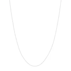 Chaine or blanc 375 maille forçat 45cm