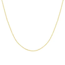 Chaine or jaune 375 maille forçat 50 cm