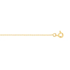 Chaine or 750 jaune maille forçat 40 cm