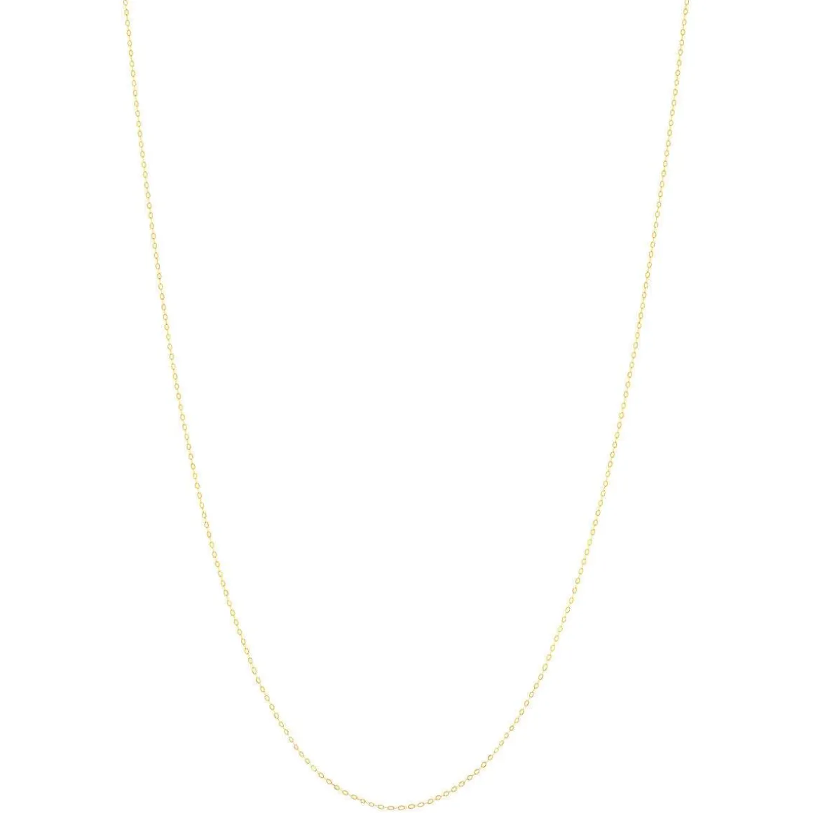 Chaine or jaune 375 maille forçat 45cm