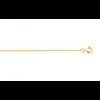 Chaine or 375 jaune maille gourmette 40 cm