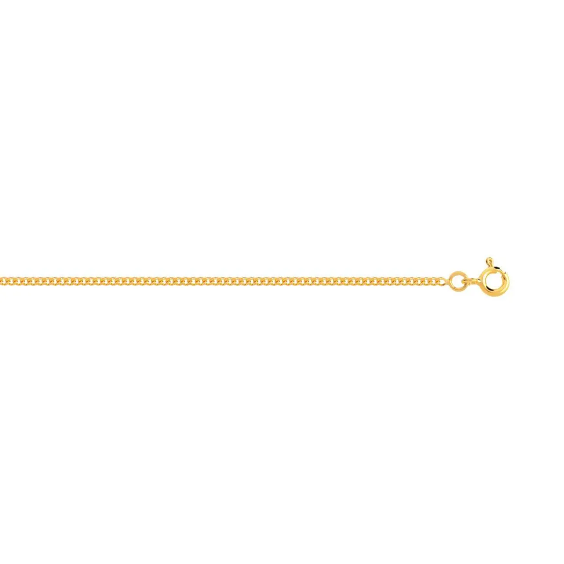 Chaine or 375 jaune maille Gourmette 45cm