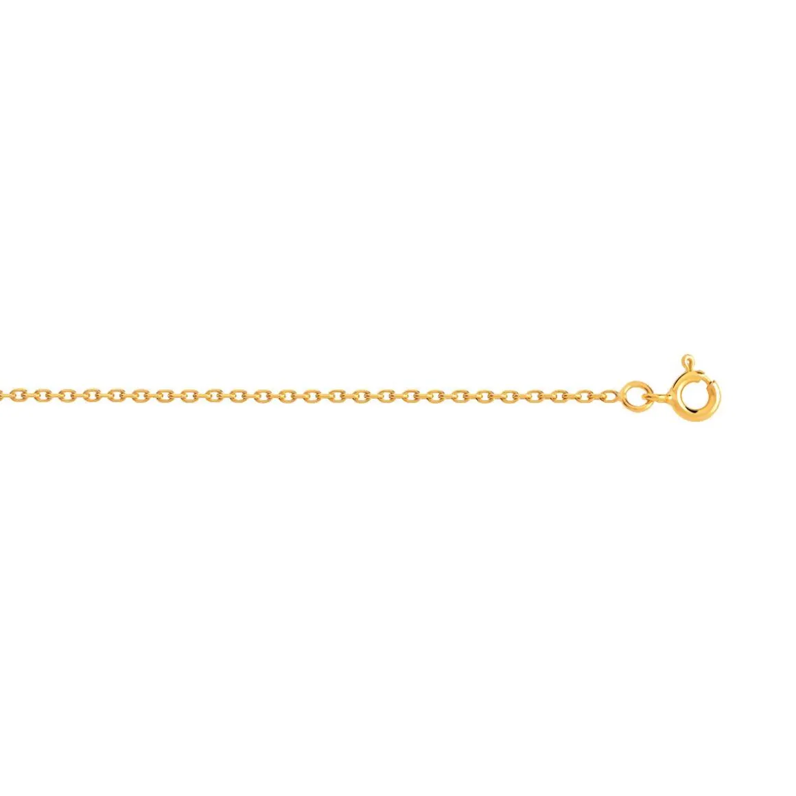 Chaine or 750 maille forcat 50 cm