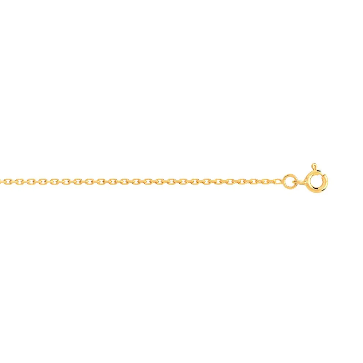 Chaine or 750 maille forcat 50 cm