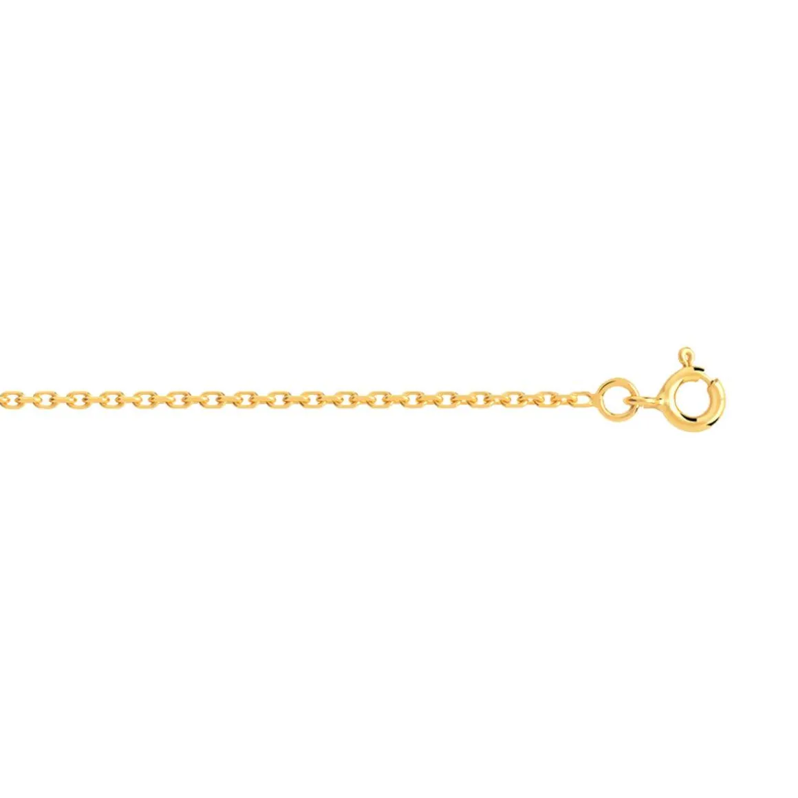 Chaine or 750 maille forcat 50 cm