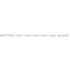 Chaîne argent 925 maille cheval alternée triple 50 cm