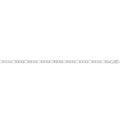 Chaîne argent 925 maille cheval alternée triple 40 cm
