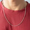 Chaîne argent 925 maille gourmette 55 cm