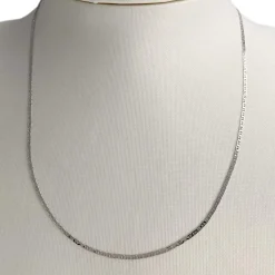 Chaîne d'occasion or 750 blanc maille marine 45 cm