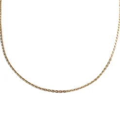 Chaîne d'occasion or 750 jaune maille forçat 41.5 cm