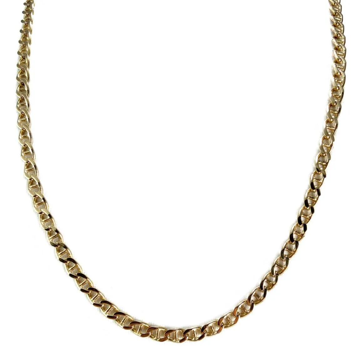 Chaîne d'occasion or 750 jaune maille marine 51,5 cm