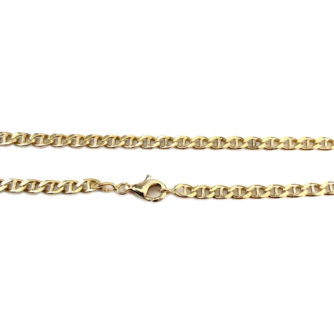 Chaîne d'occasion or 750 jaune maille marine 51,5 cm