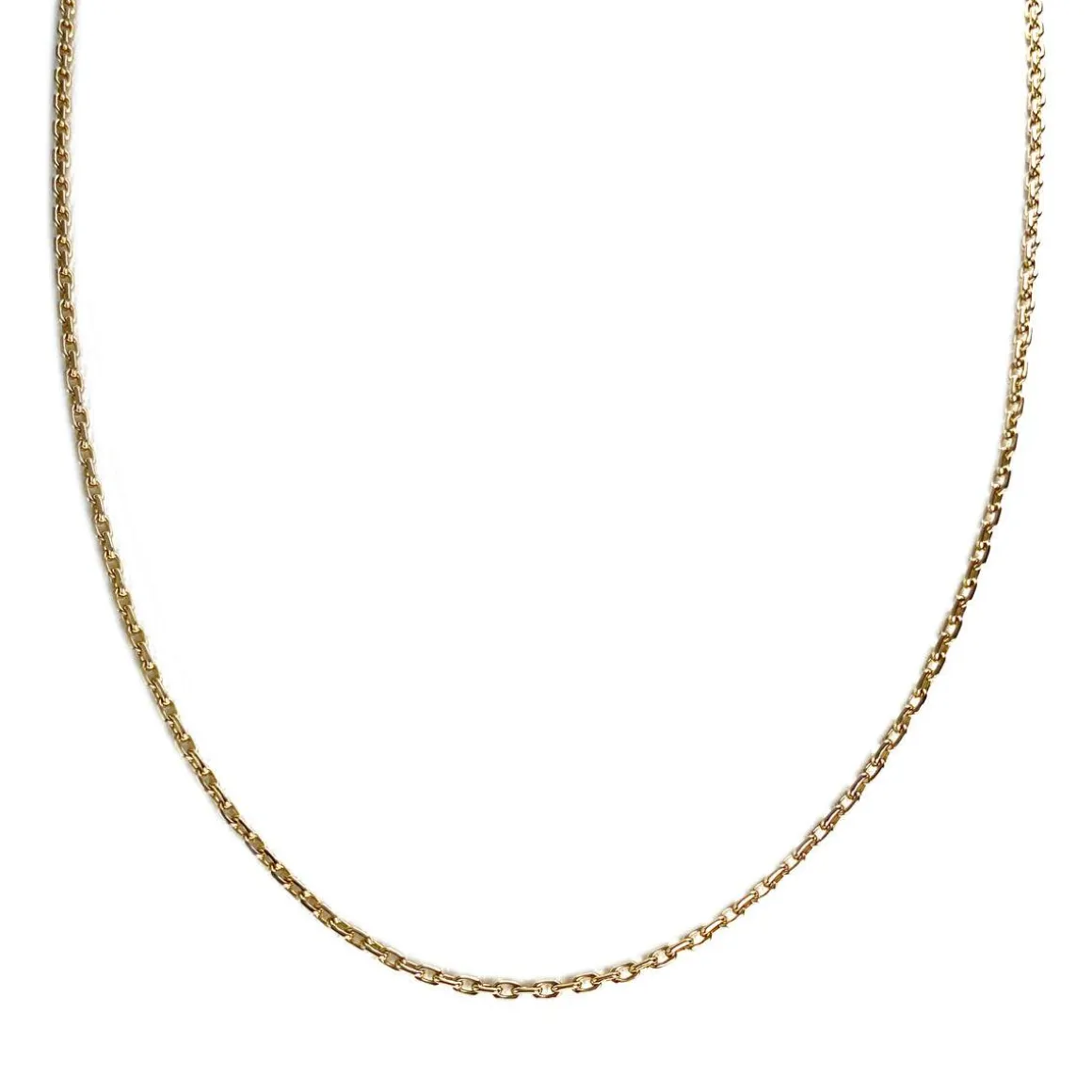 Chaîne d'occasion or 750 jaune maille forcat 48 cm
