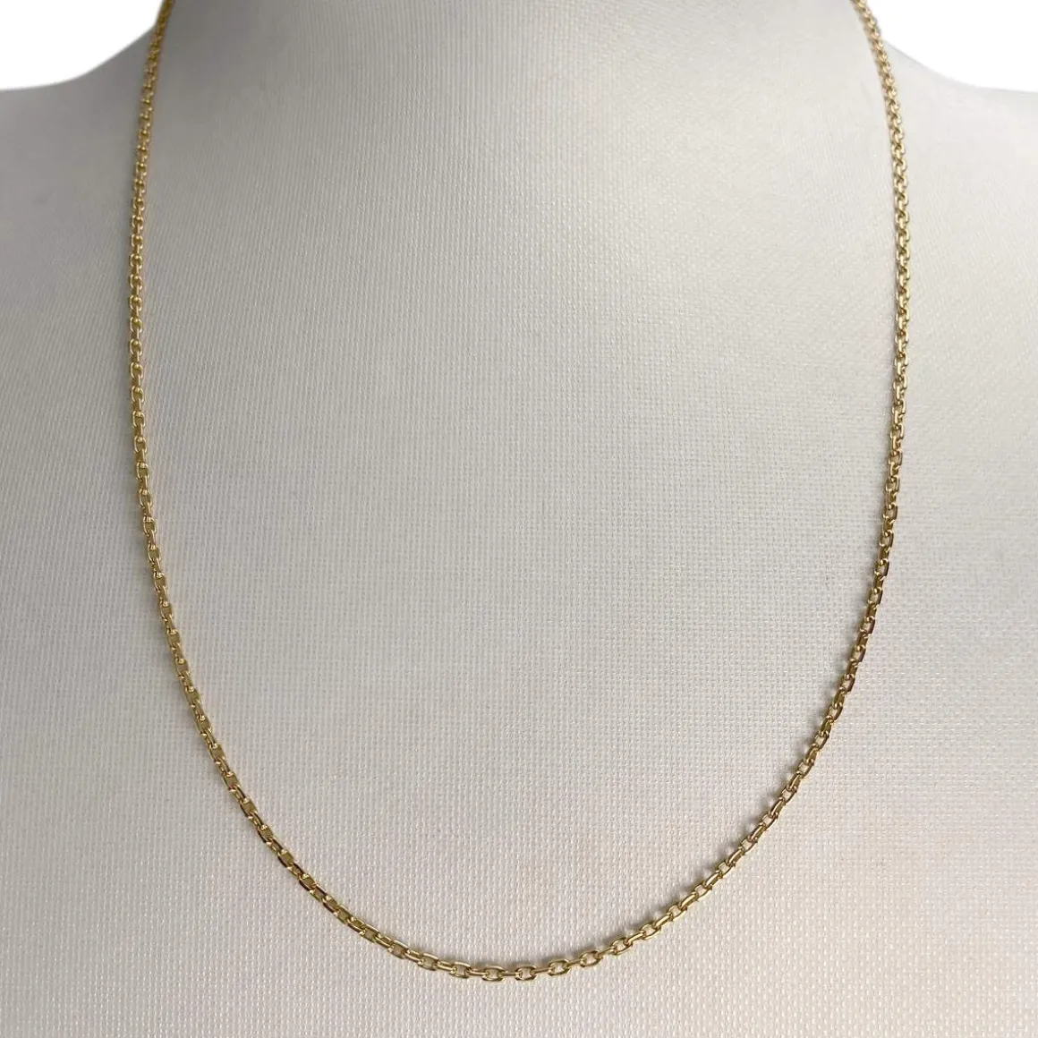Chaîne d'occasion or 750 jaune maille forcat 48 cm
