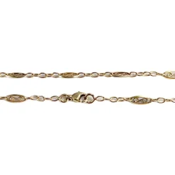 Chaîne d'occasion or 750 jaune maille filigrane 41,5 cm