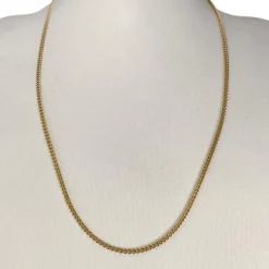 Chaîne d'occasion or 750 jaune maille gourmette 51 cm