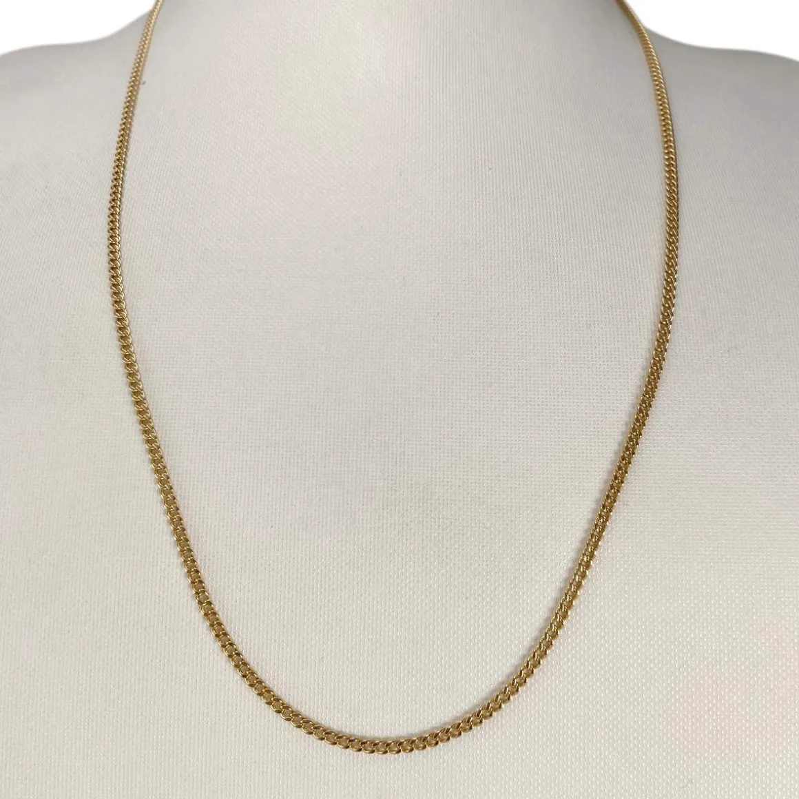 Chaîne d'occasion or 750 jaune maille gourmette 51 cm
