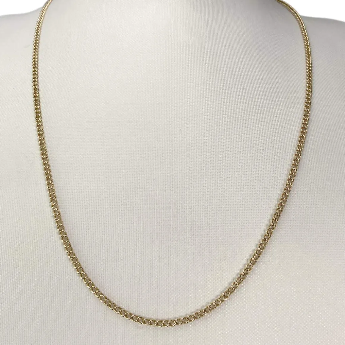 Chaîne d'occasion or 750 jaune maille gourmette 53 cm