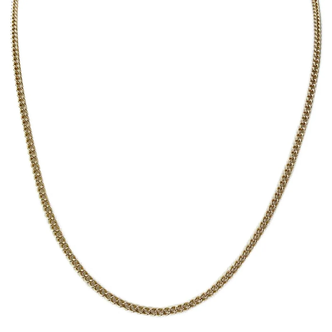 Chaîne d'occasion or 750 jaune maille gourmette 53 cm