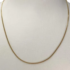 Chaîne d'occasion or 750 jaune maille gourmette 42 cm