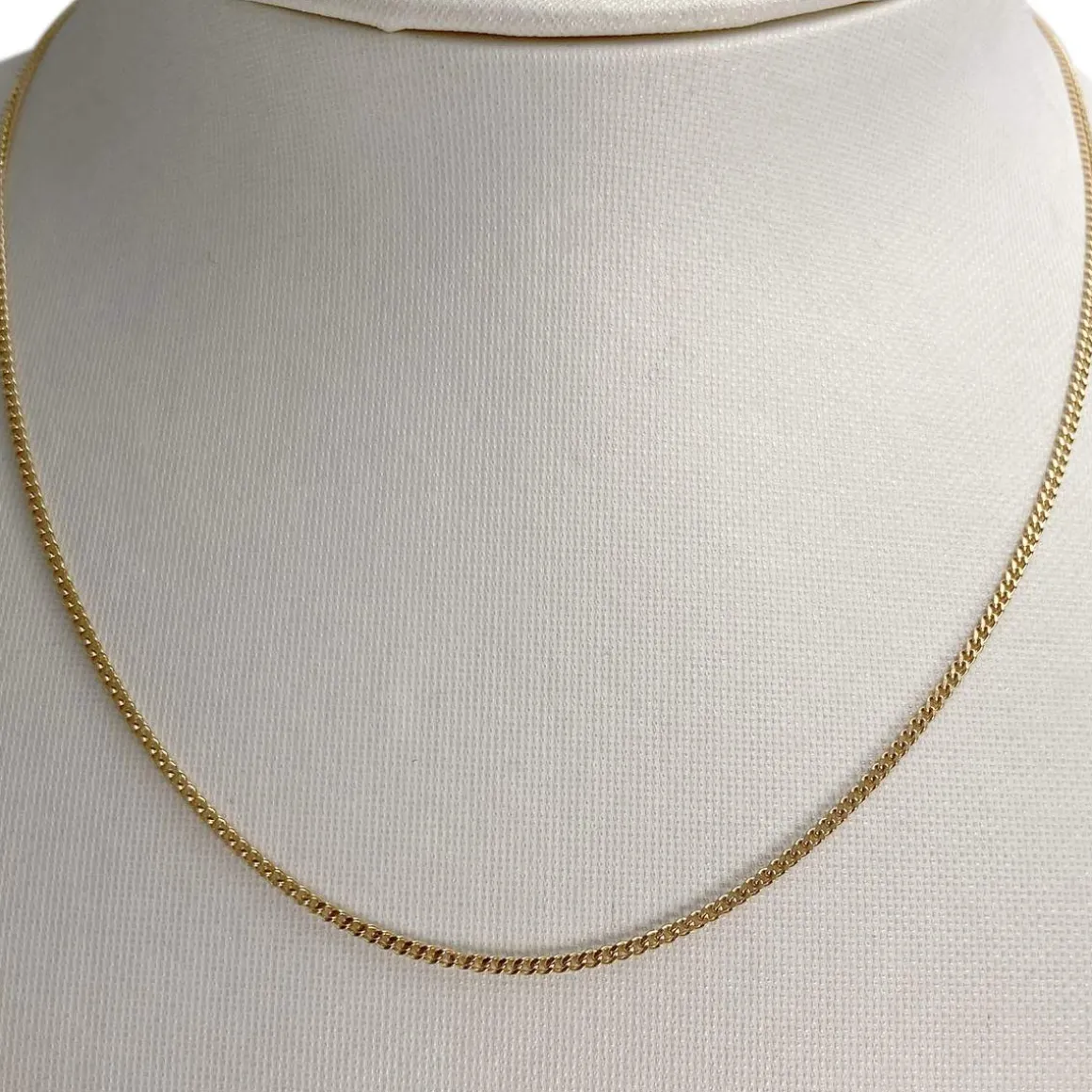 Chaîne d'occasion or 750 jaune maille forcat 40.5 cm