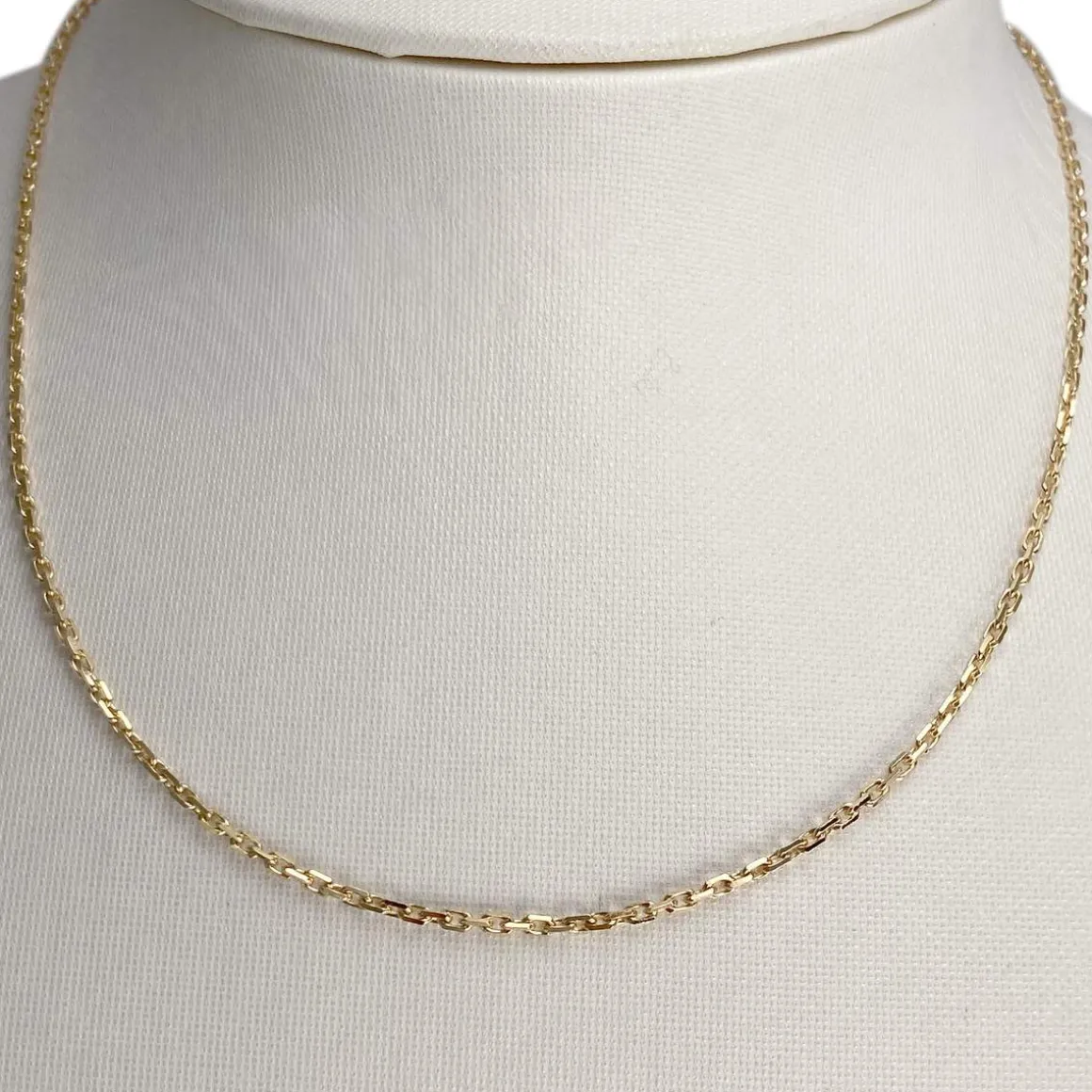 Chaîne d'occasion or 750 jaune maille forcat 40 cm