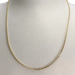 Chaîne d'occasion or 750 jaune maille forcat 45 cm