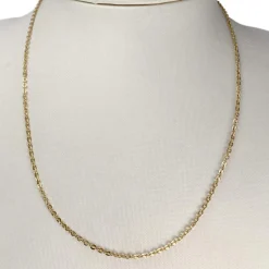Chaîne d'occasion or 750 jaune maille forcat 47 cm