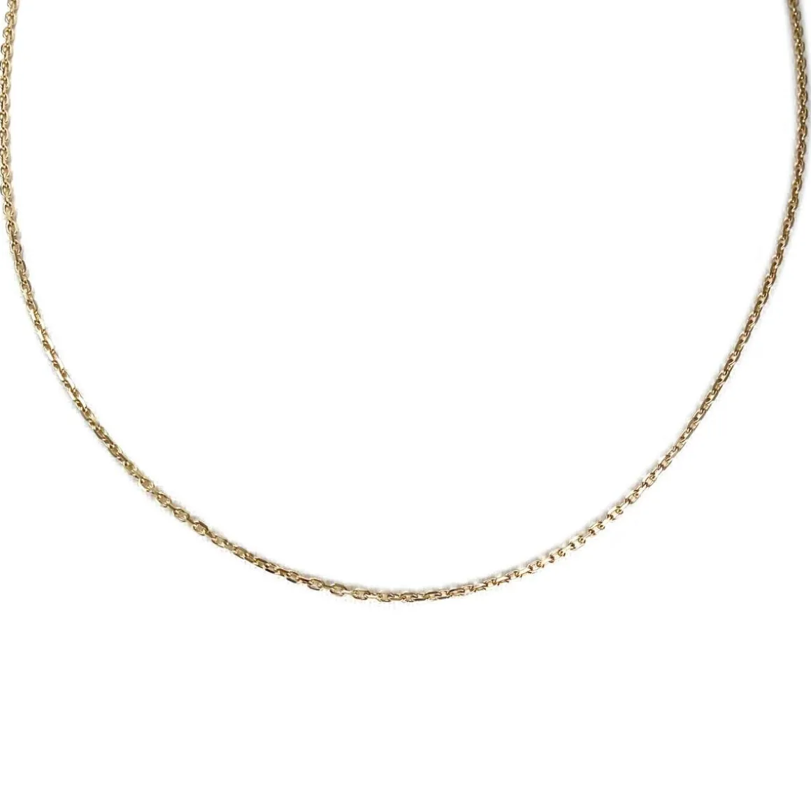 Chaîne d'occasion or 750 jaune maille forçat 45 cm
