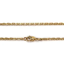 Chaîne d'occasion or 750 jaune maille forcat 63 cm