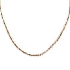Chaîne d'occasion or 750 jaune maille forçat 46.5 cm