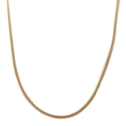 Chaîne d'occasion or 750 jaune maille gourmette 45 cm