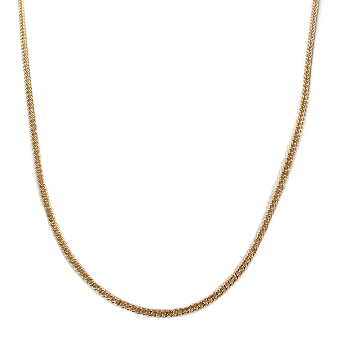 Chaîne d'occasion or 750 jaune maille gourmette 45 cm
