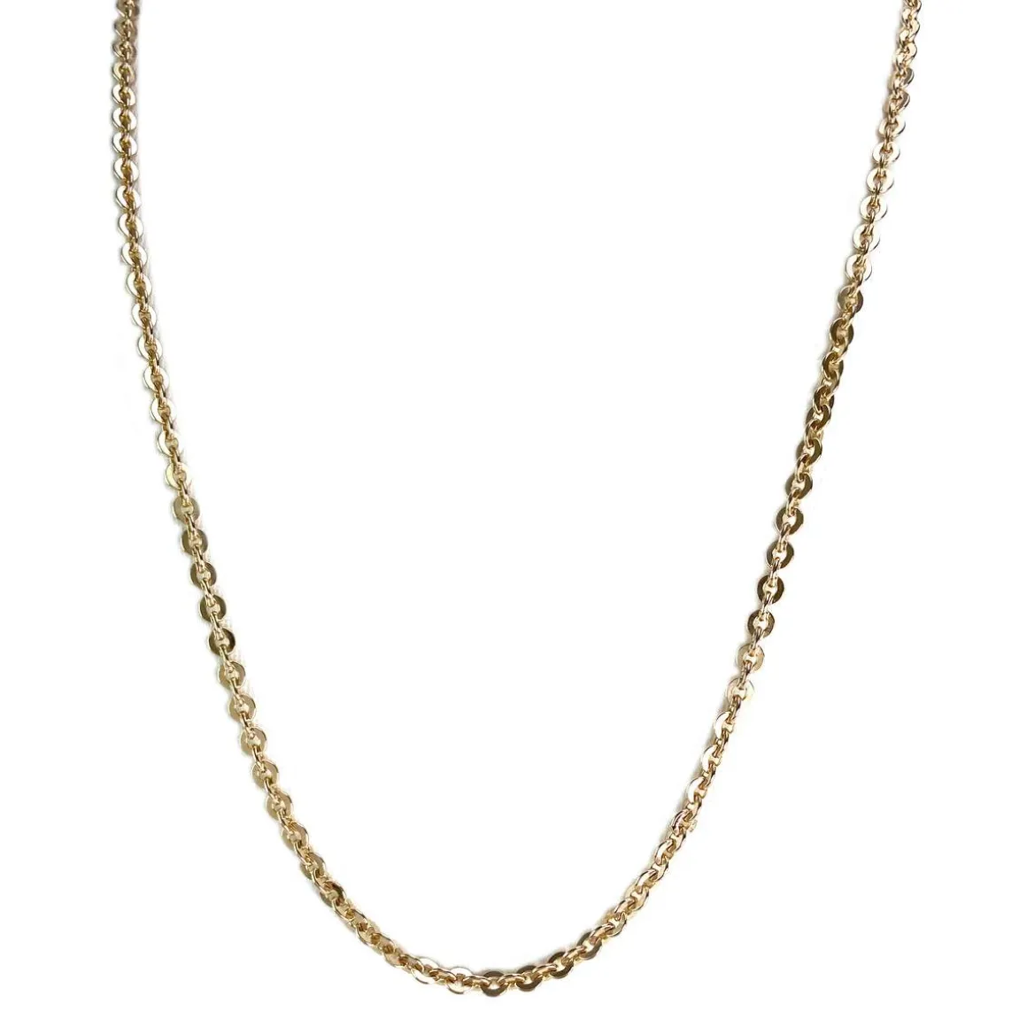 Chaîne d'occasion or 750 jaune maille forçat 56 cm