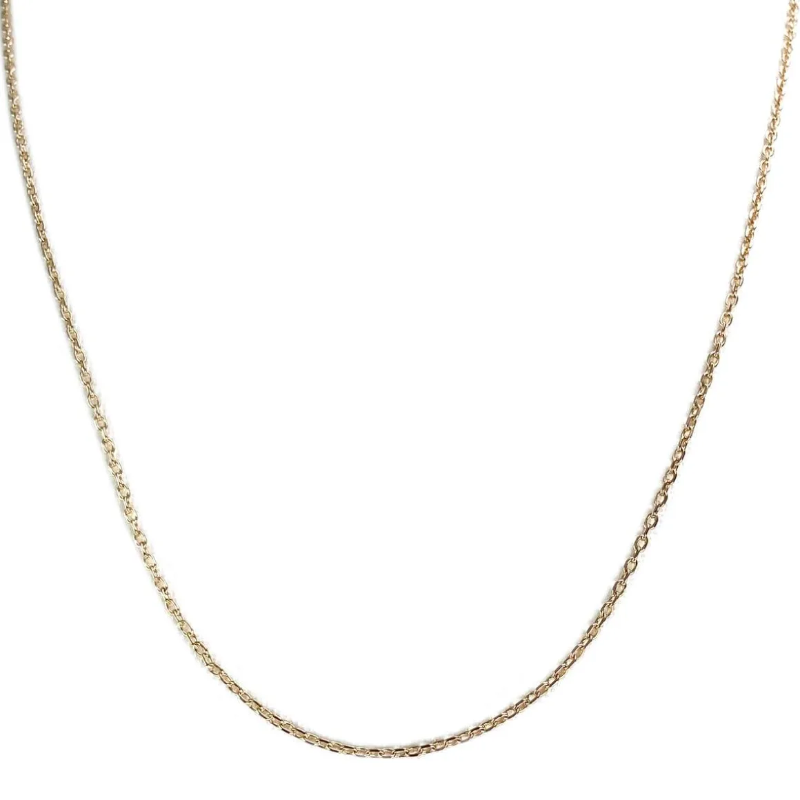 Chaîne d'occasion or 750 jaune maille forçat 45 cm