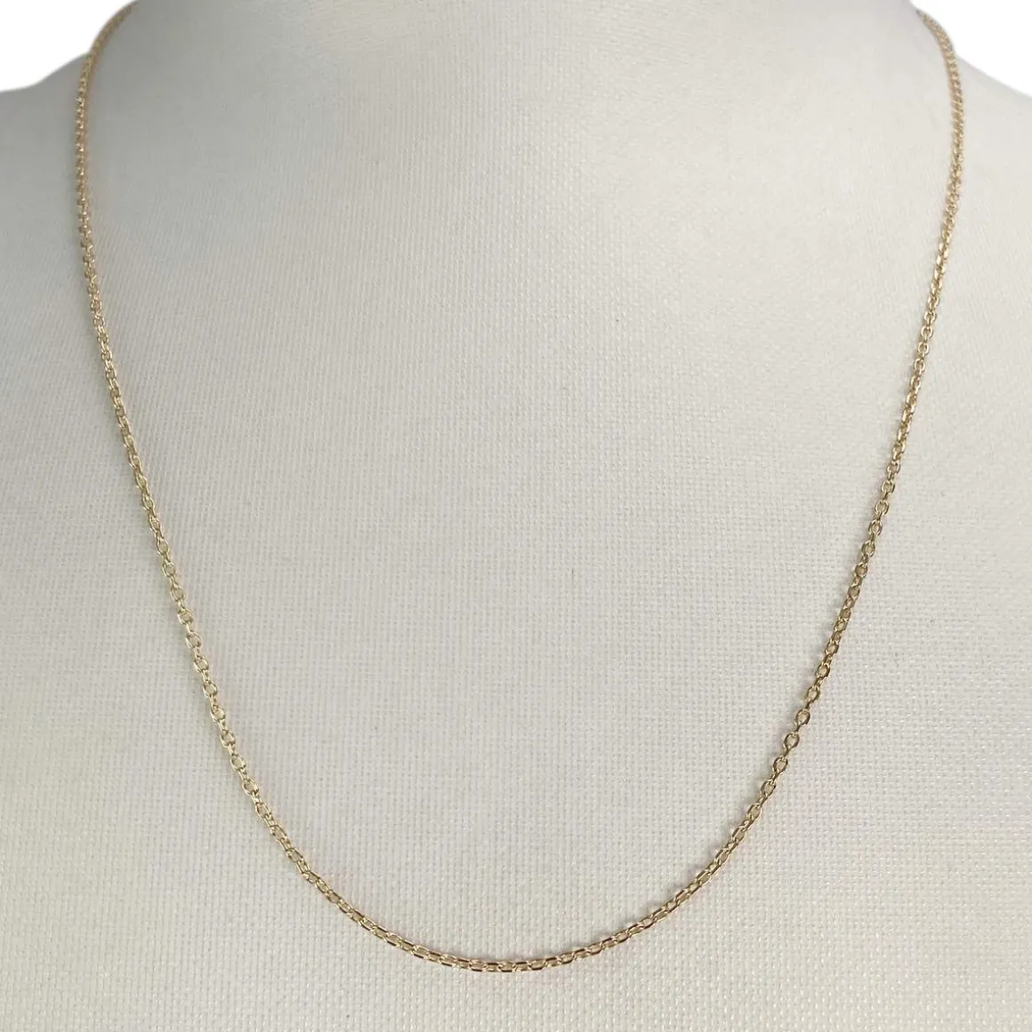 Chaîne d'occasion or 750 jaune maille forçat 45 cm