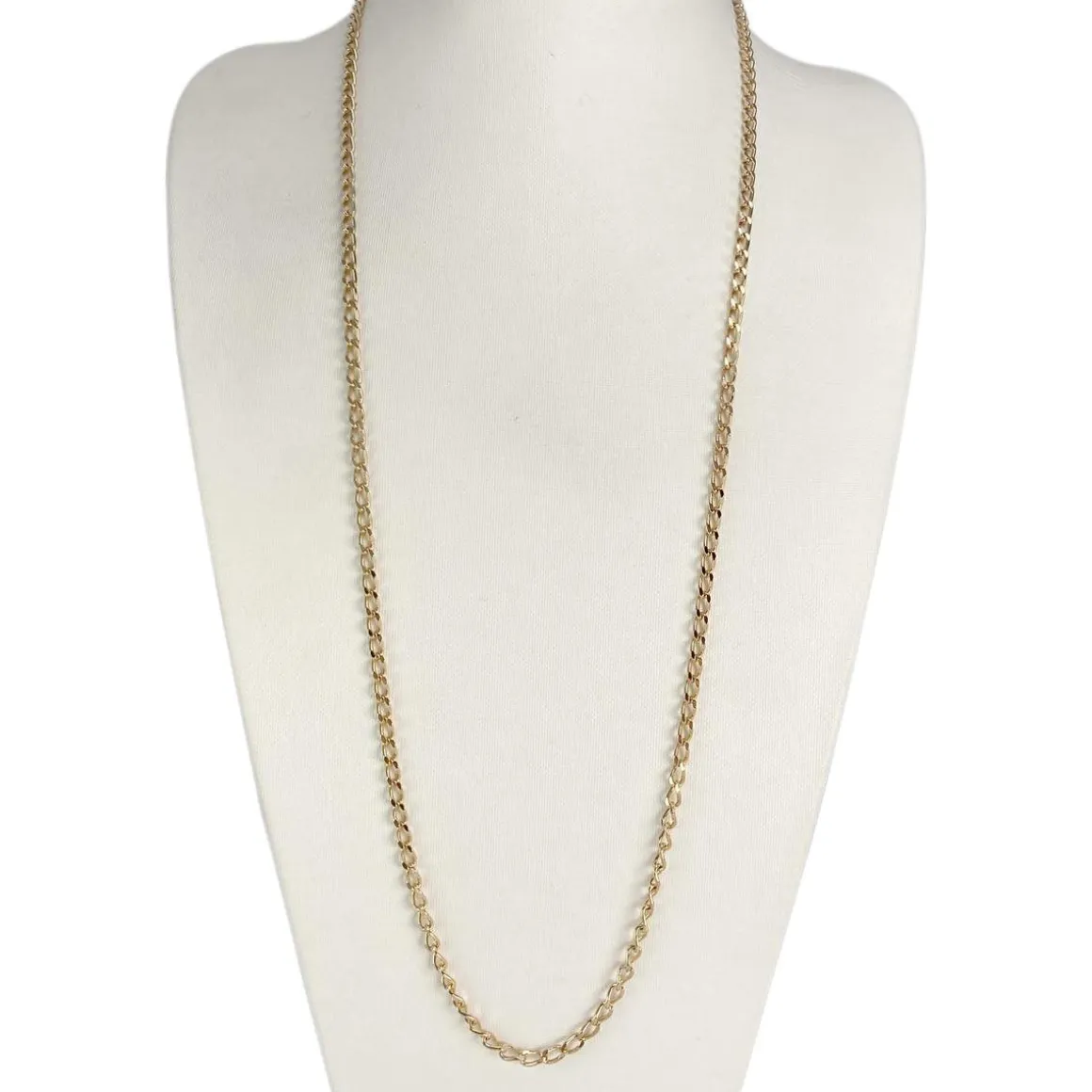 Chaîne d'occasion or 750 jaune maille gourmette 71 cm