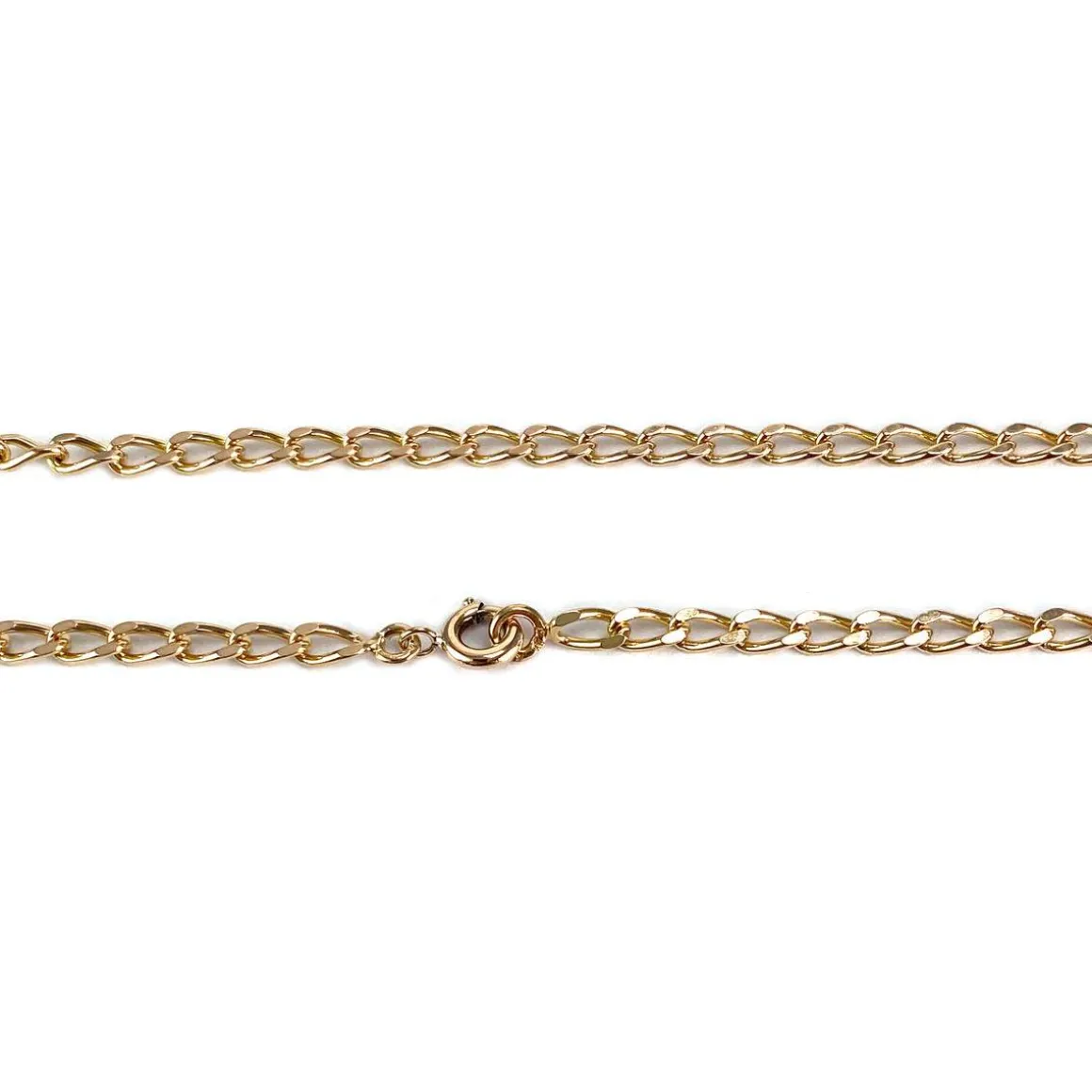 Chaîne d'occasion or 750 jaune maille gourmette 71 cm