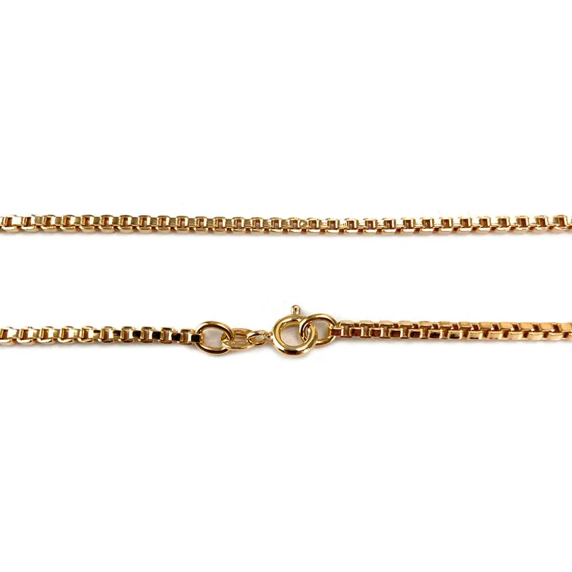 Chaîne d'occasion or 750 jaune maille carrée 70 cm