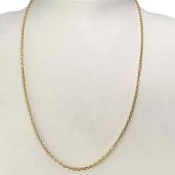Chaîne d'occasion or 750 jaune maille forçat 51 cm