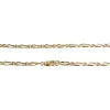 Chaîne d'occasion or 750 jaune maille cheval et alternée 47 cm
