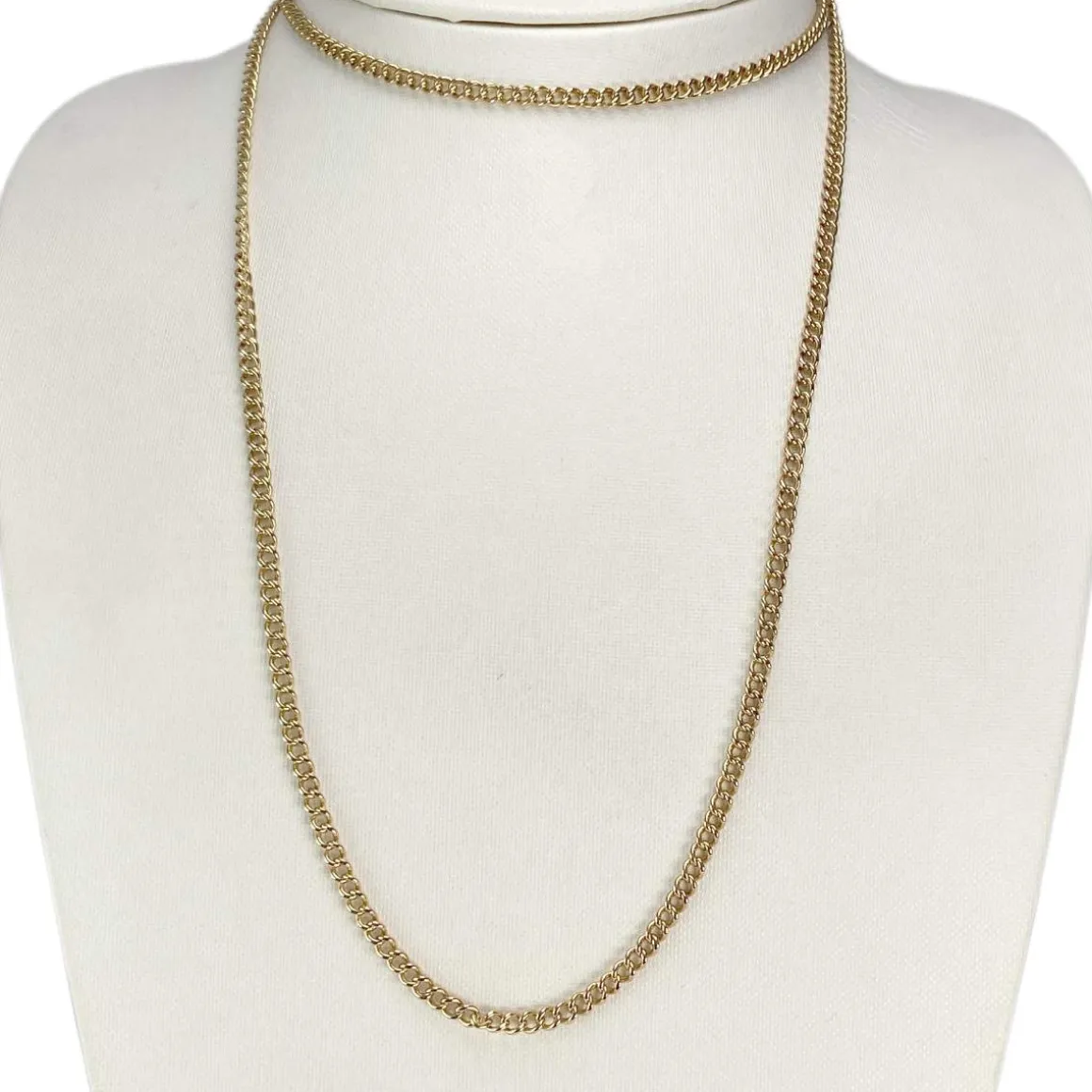 Chaîne d'occasion or 750 jaune maille forçat 83 cm