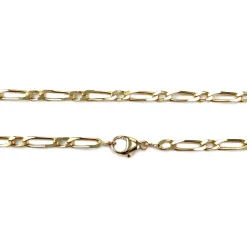 Chaîne d'occasion or 750 jaune maille cheval alternée 51,5 cm