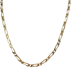 Chaîne d'occasion or 750 jaune maille cheval alternée 51,5 cm